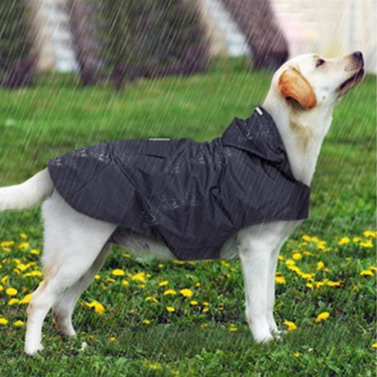 Heavy Duty Dog Raincoat Jacket With Hood