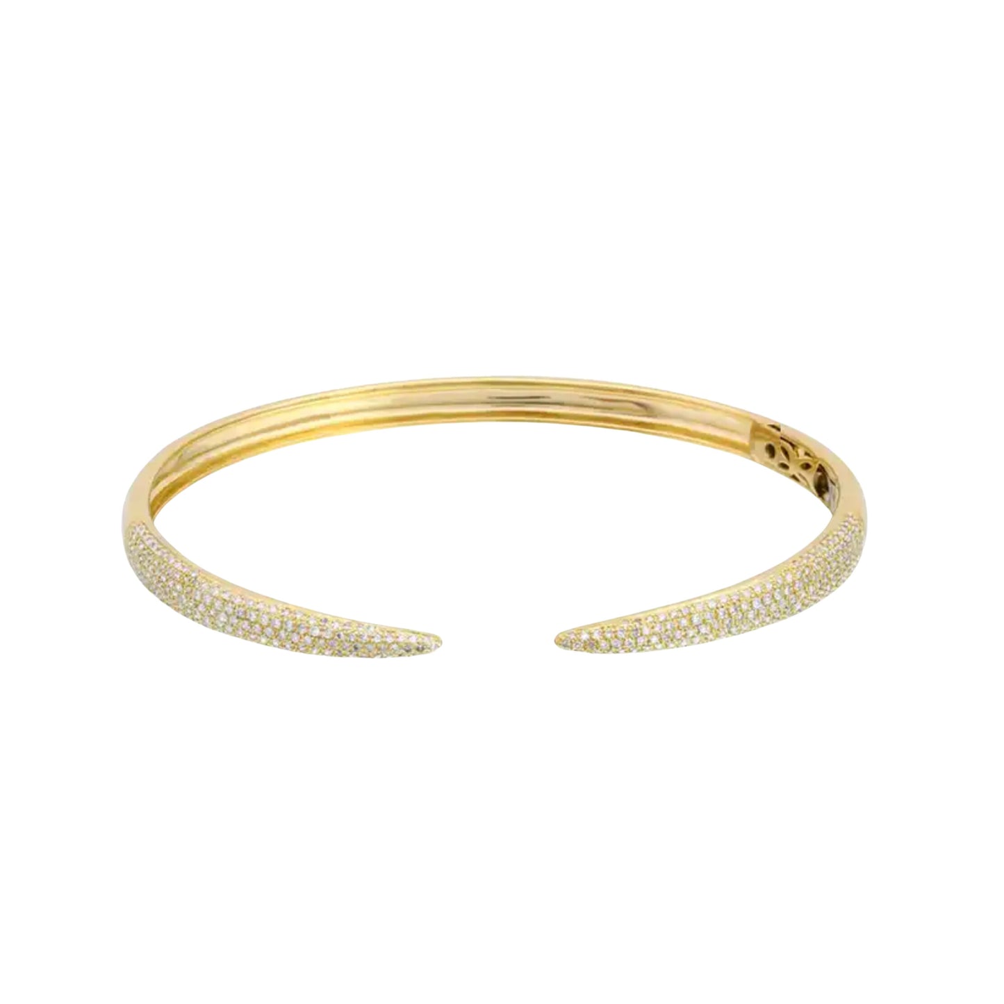 KIMBERLEY GOLD CUFF BRACELET with CZ Accents