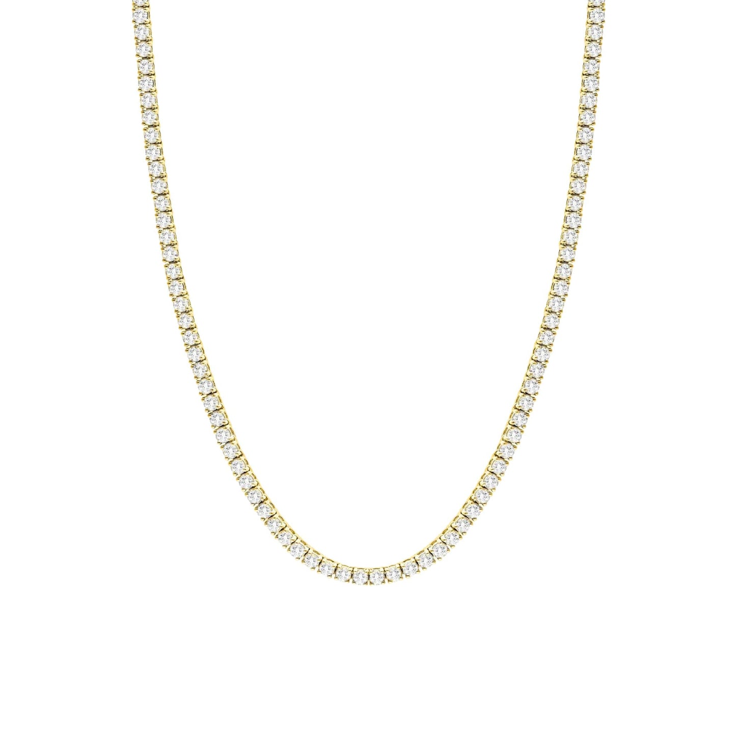 TYRA GOLD TENNIS NECKLACE