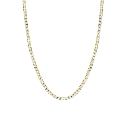 TYRA GOLD TENNIS NECKLACE