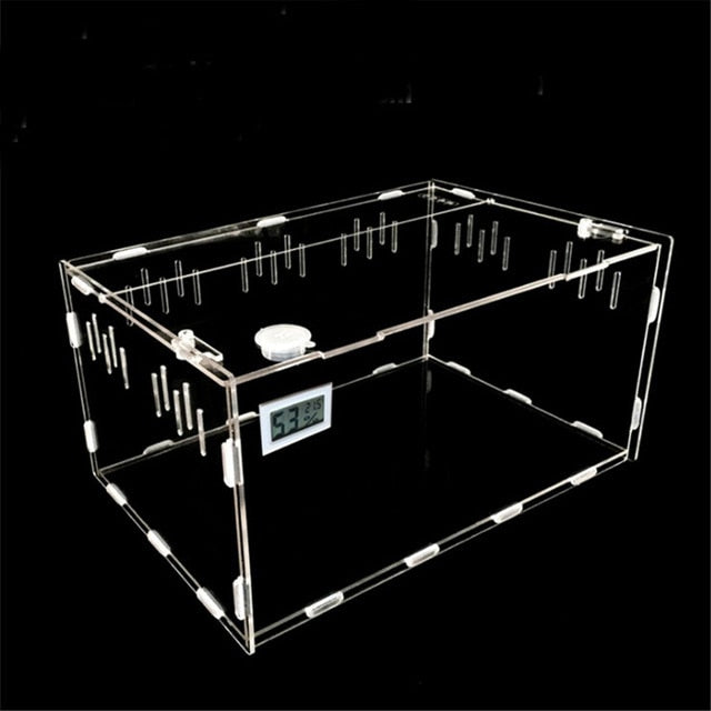 Premium PVC Transparent Reptile Enclosure Terrarium Tank