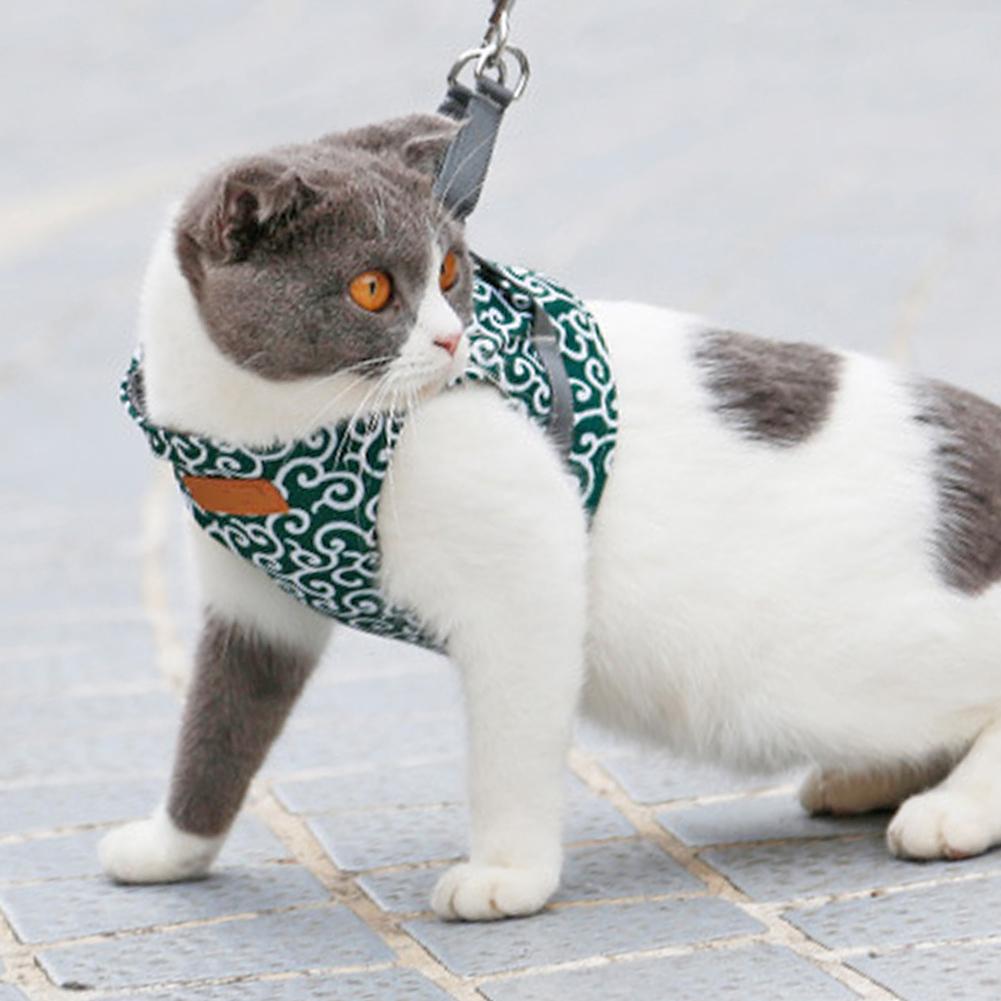 Escape Proof Cat Walking Vest Harness Leash