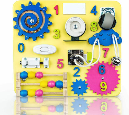 Kids Montessori Sensorial Fidget Busy Board